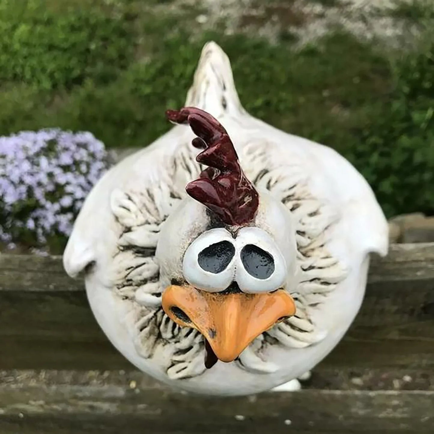 Charming Resin Chicken Décor – Hangable Garden & Home Ornament