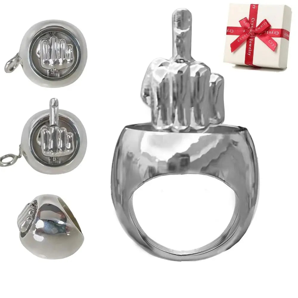 Funny Middle Finger Ring