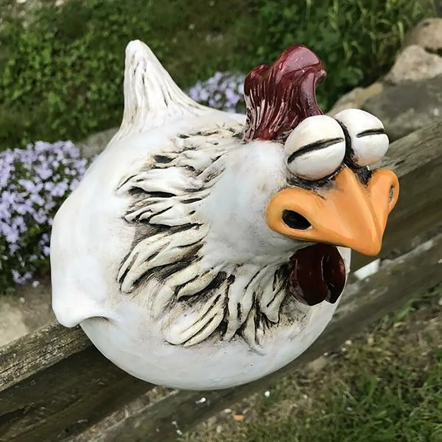 Charming Resin Chicken Décor – Hangable Garden & Home Ornament