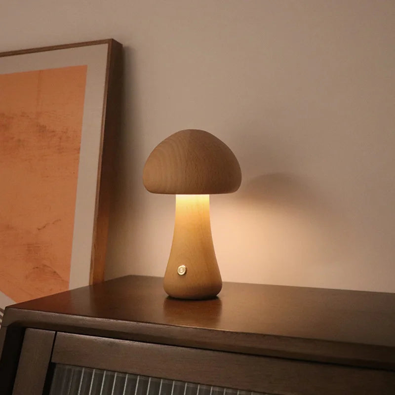 Woody Mushroom Lamps