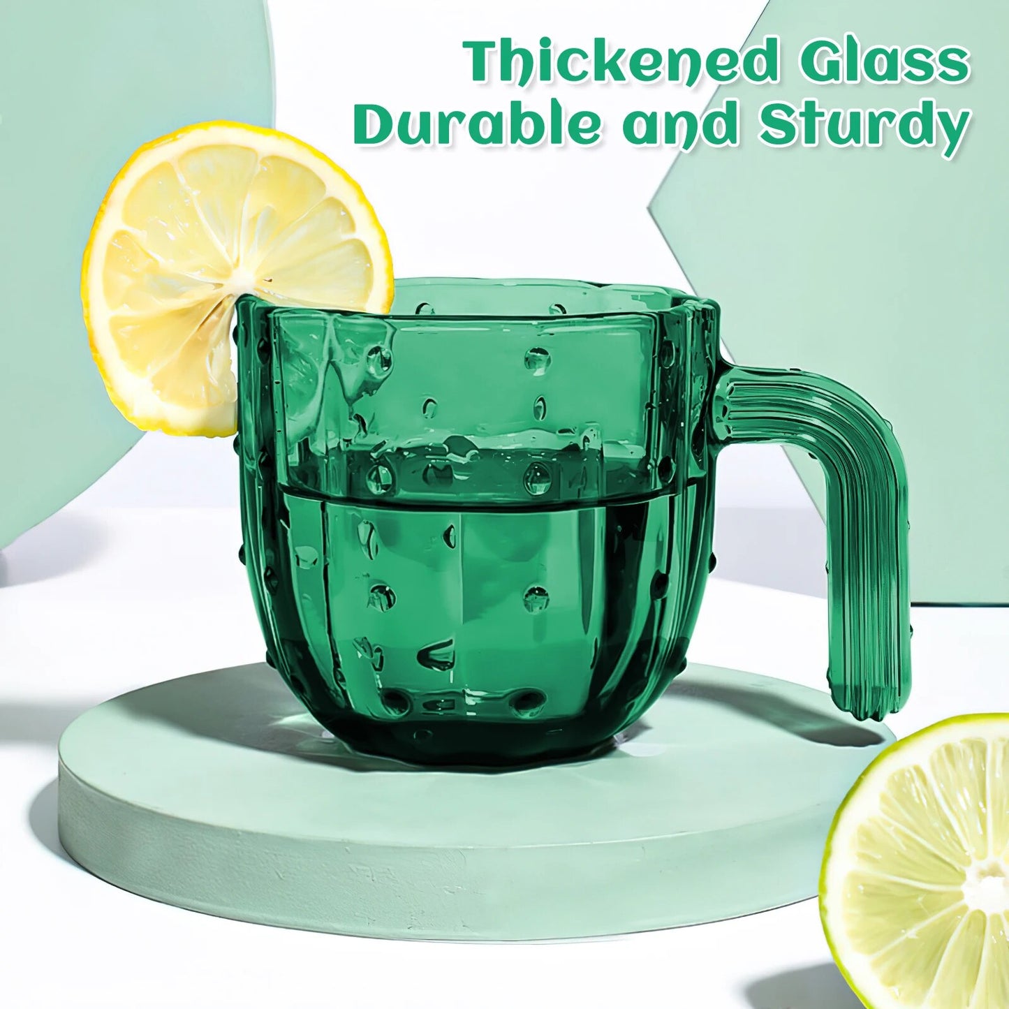 6pcs cactus stackable glasses