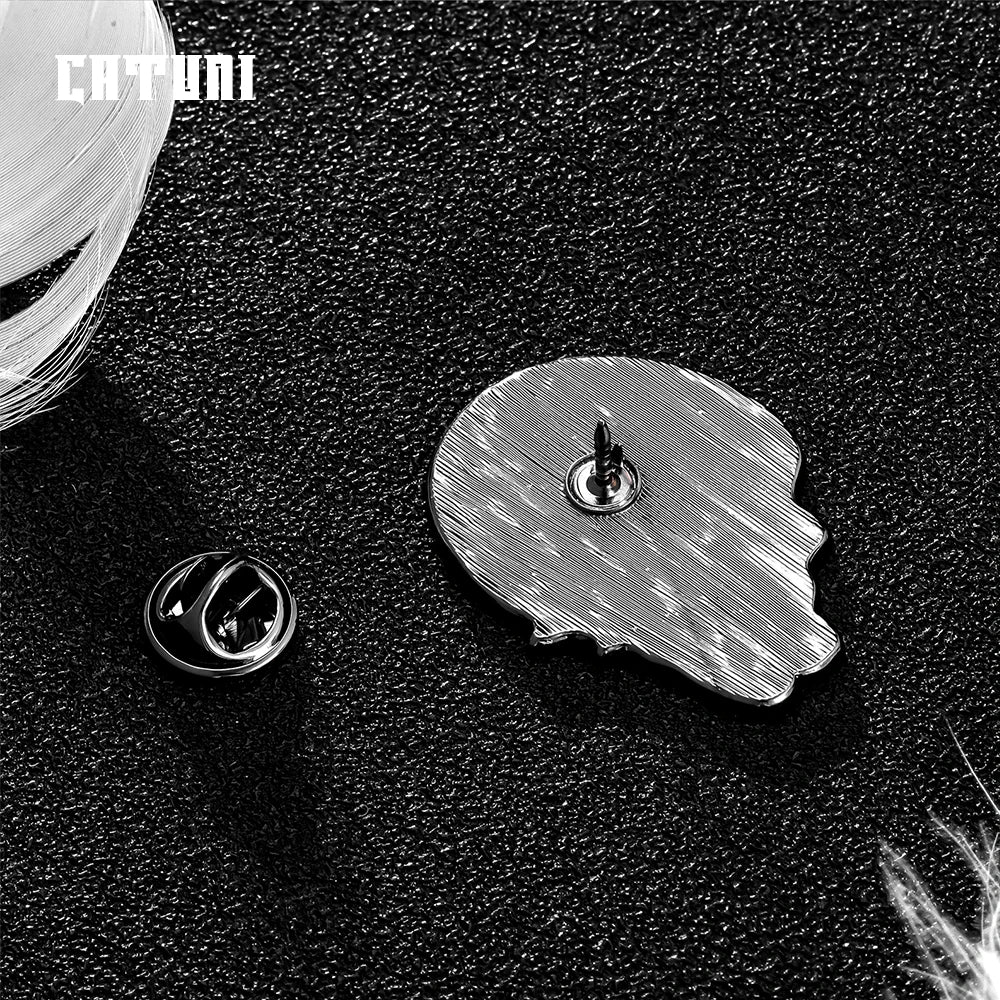 Catacomb the Skull Cat Kitty Enamel Pin