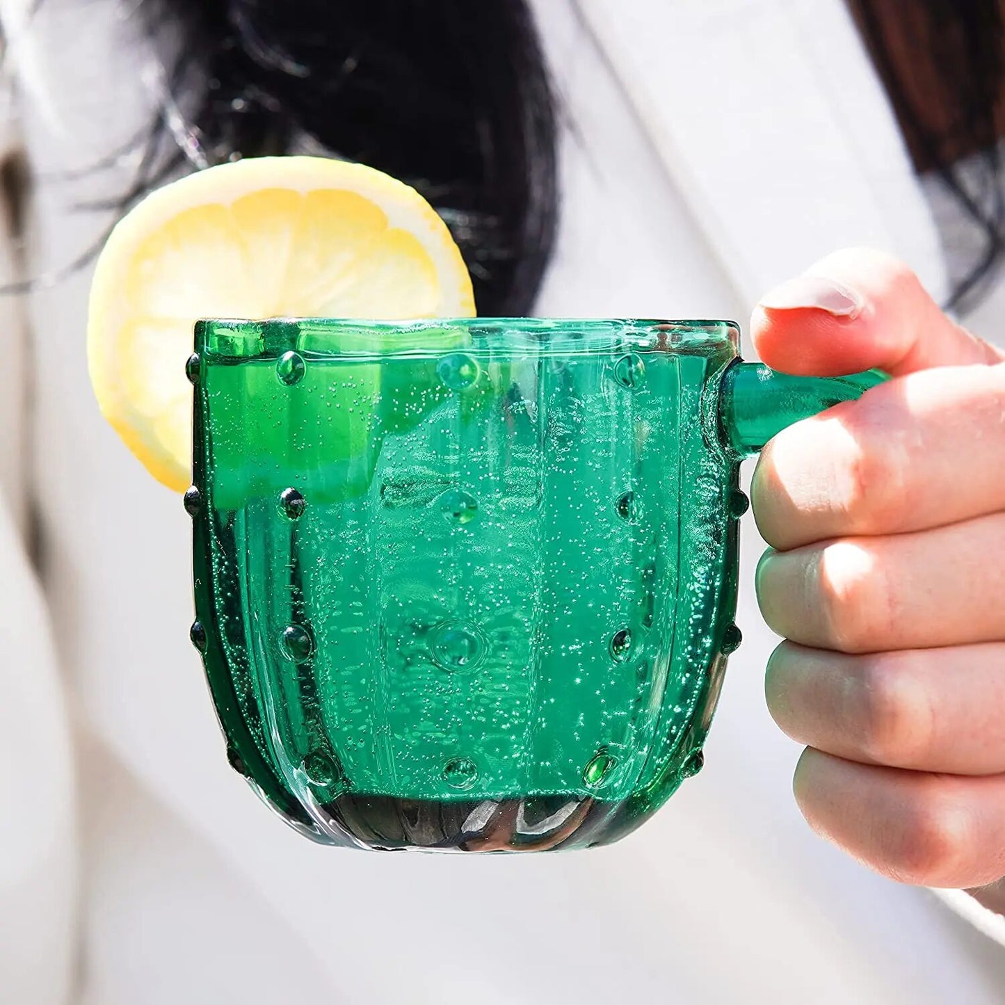 6pcs cactus stackable glasses