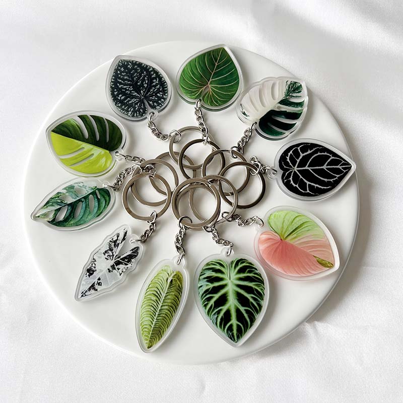 Plant Leaf Keychain