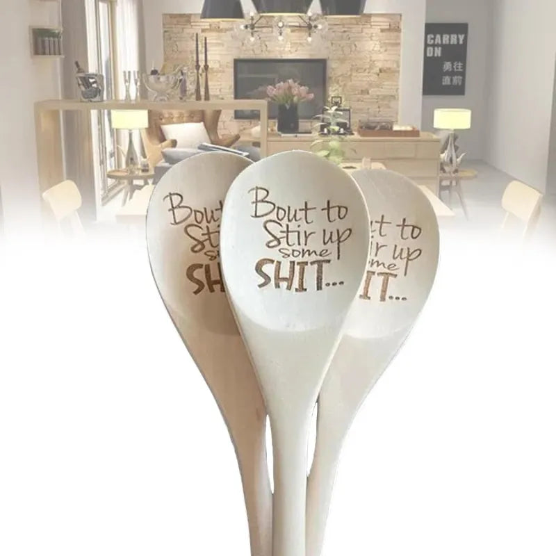 Funny Wooden Spoon – Bout to Stir Up Some Sh*t