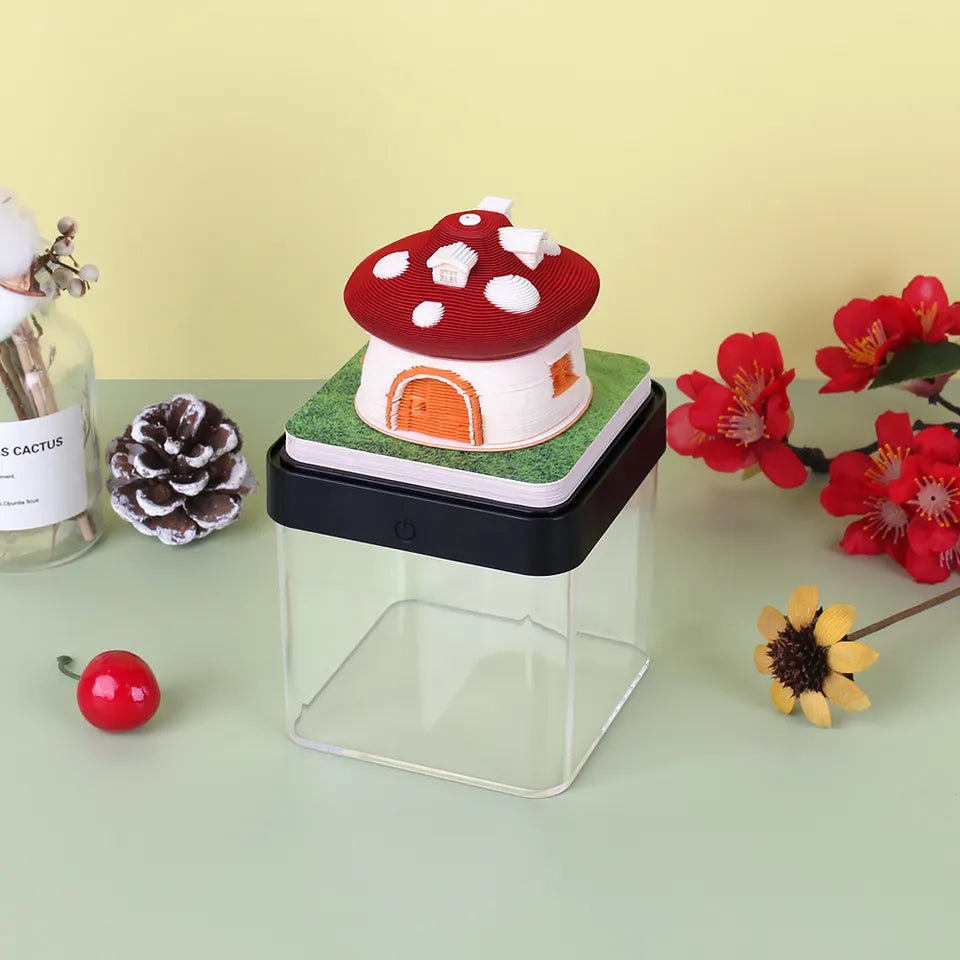 Mushroom House Calendar  (with Lights)