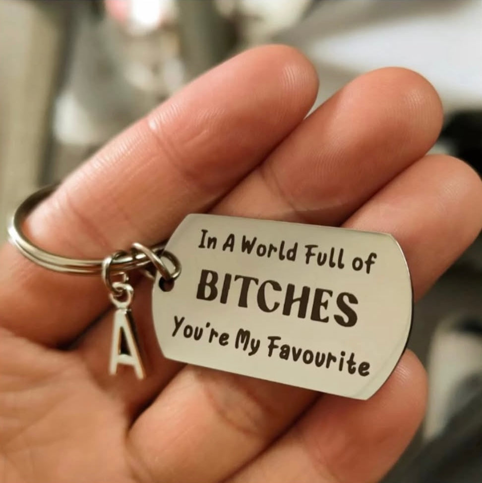 Letter Keychain