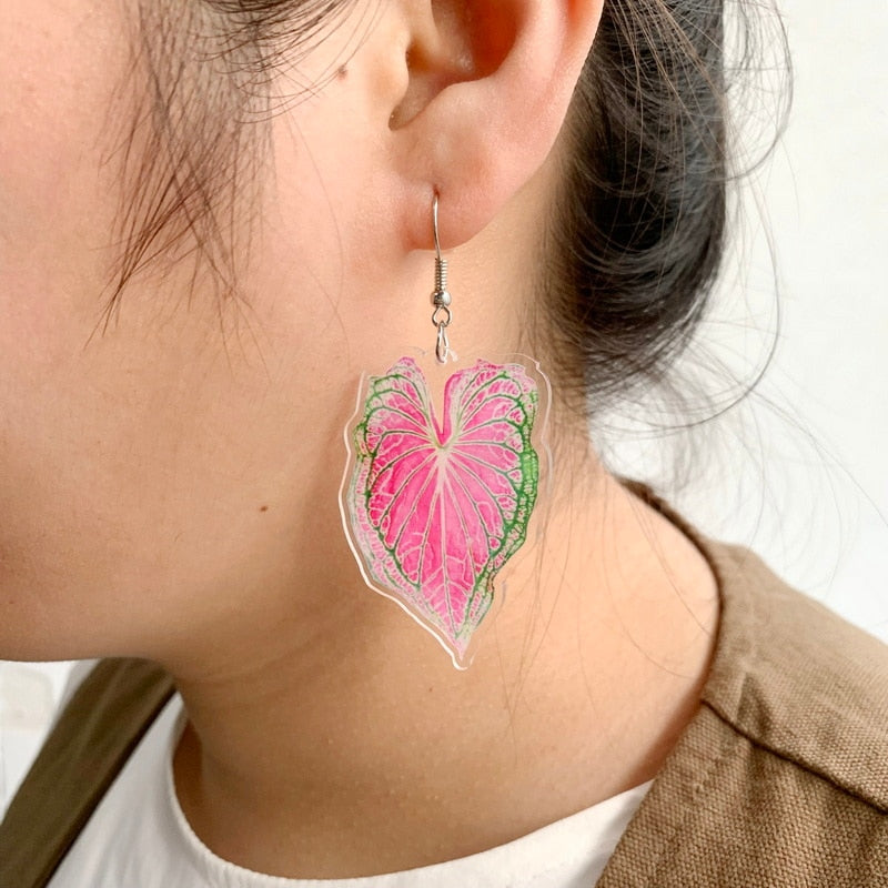 Trendy Plant Leaves Earrings