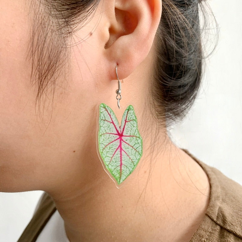 Trendy Plant Leaves Earrings