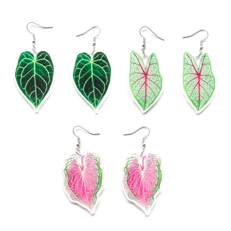 Trendy Plant Leaves Earrings