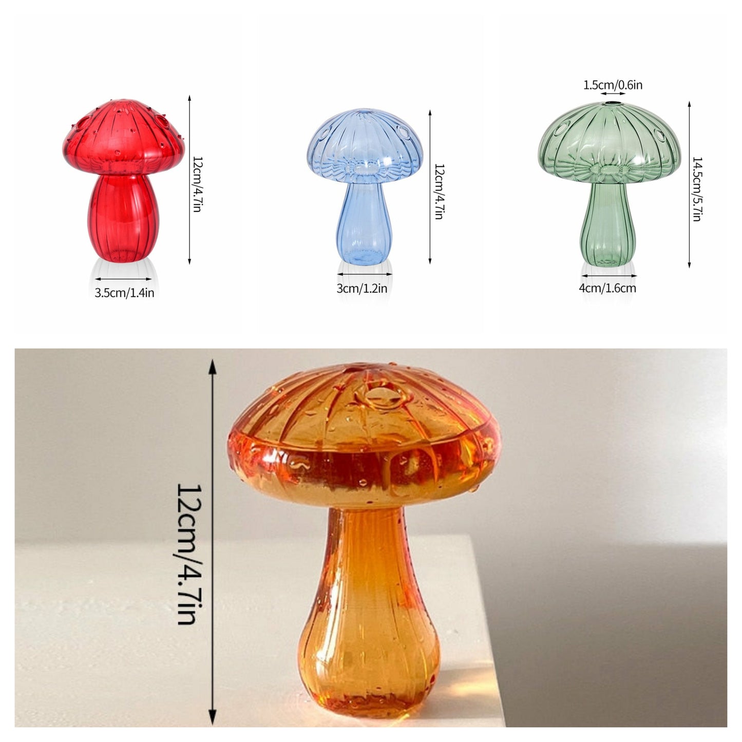 Crystal Mushroom Jars