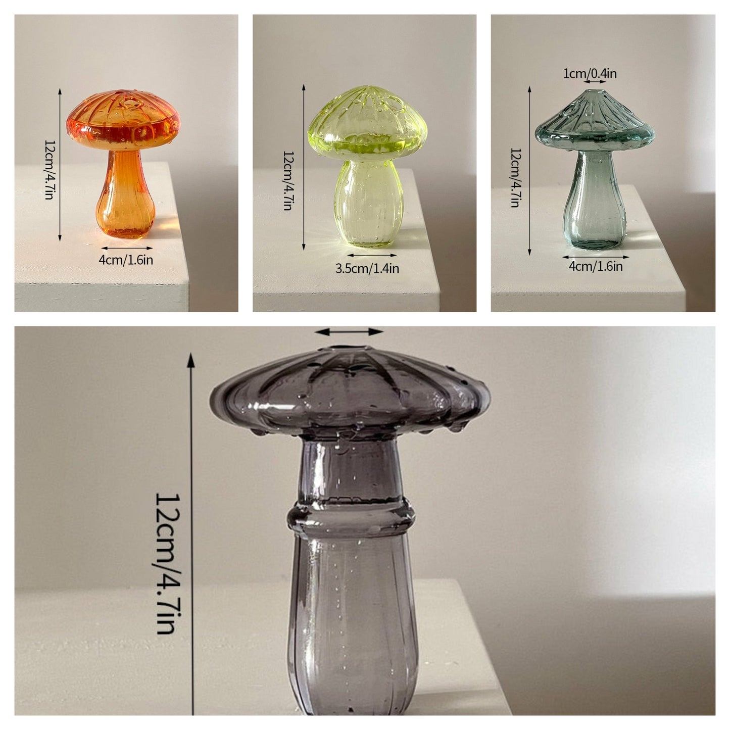 Crystal Mushroom Jars