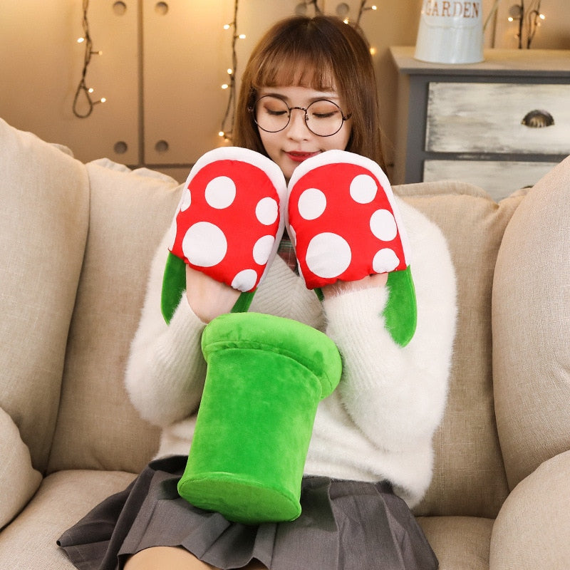 Piranha Plants Plush Slippers