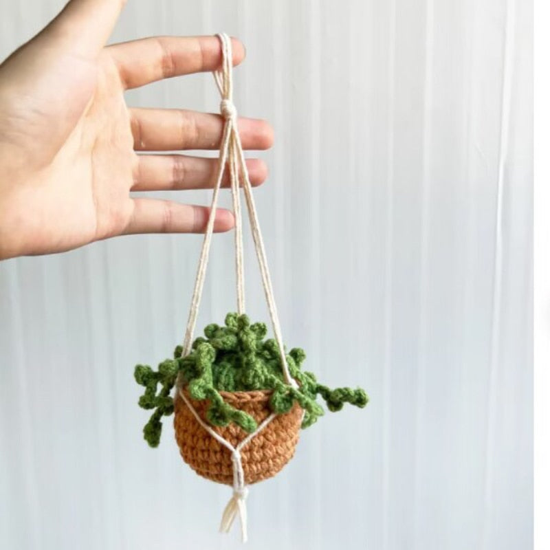 Hanging Plant Crochet for Car Decor