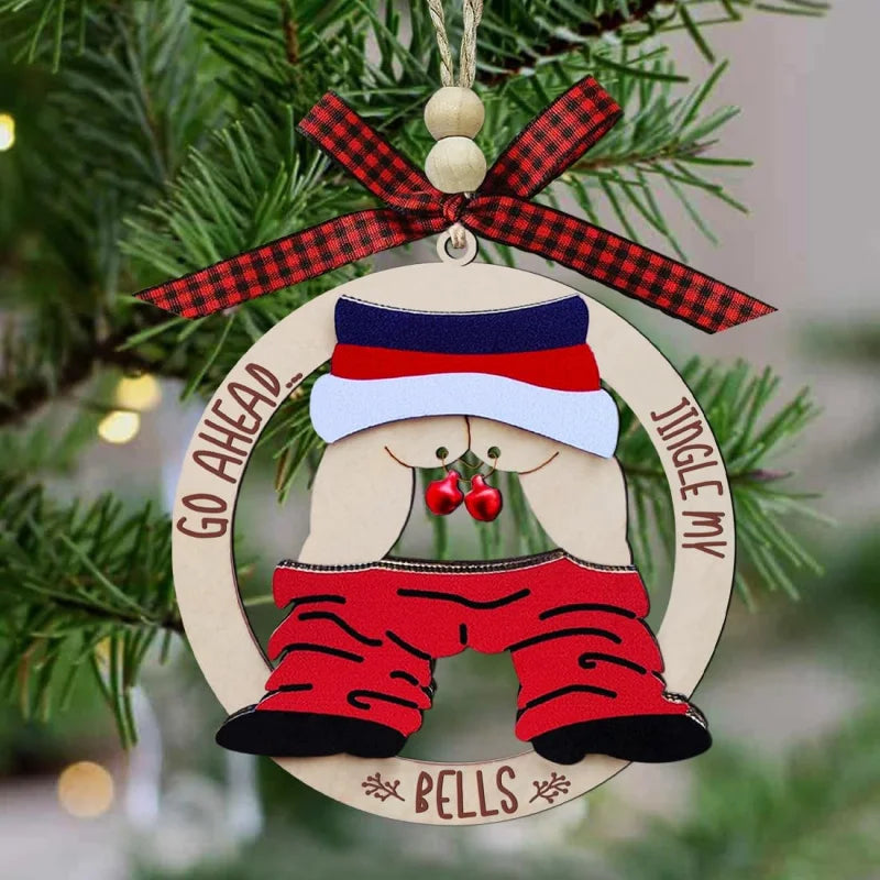 Go Ahead, Jingle My Bells — Humorous Christmas Tree Decoration