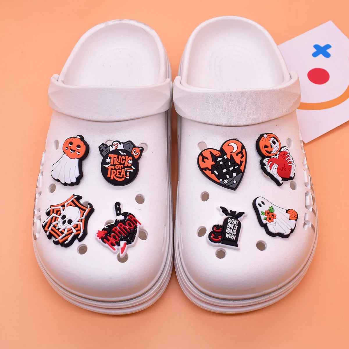 Spooky Cute Halloween Shoe Charms – Ghosts, Pumpkins & Skulls for Crocs