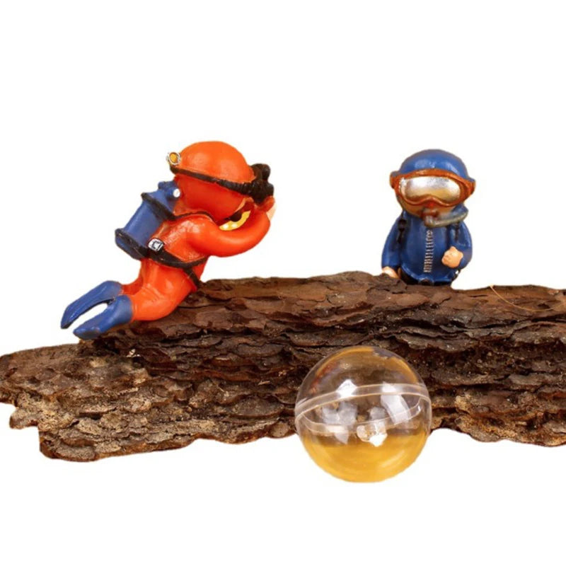 Floating Diver Aquarium Decoration