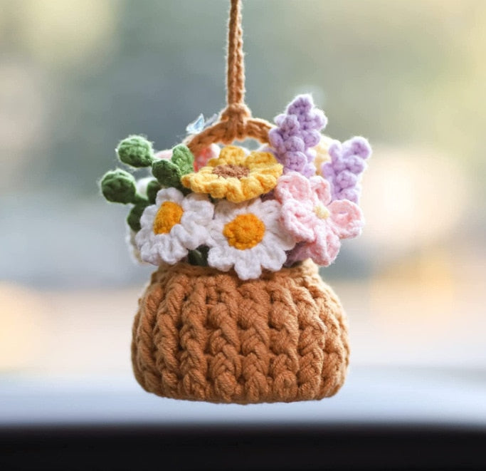 Hanging Plant Crochet for Car Decor