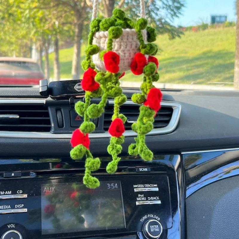 Hanging Plant Crochet for Car Decor