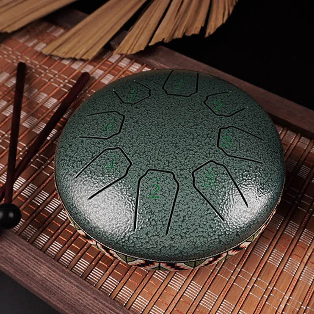 6 inch 8 Note Chakra Rain Drum - Waterproof Patent Design