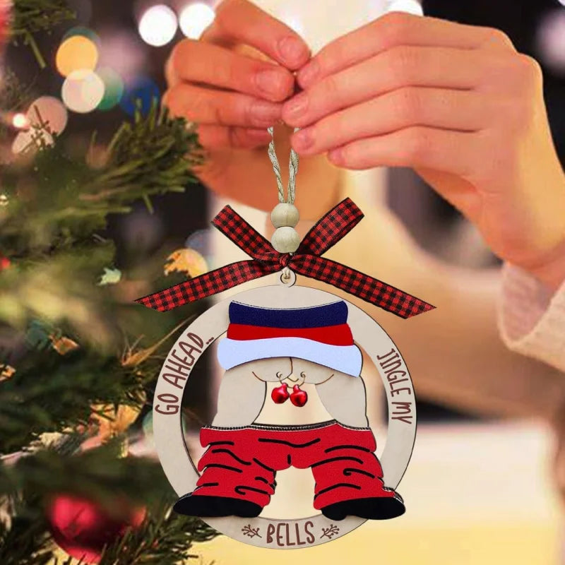 Go Ahead, Jingle My Bells — Humorous Christmas Tree Decoration