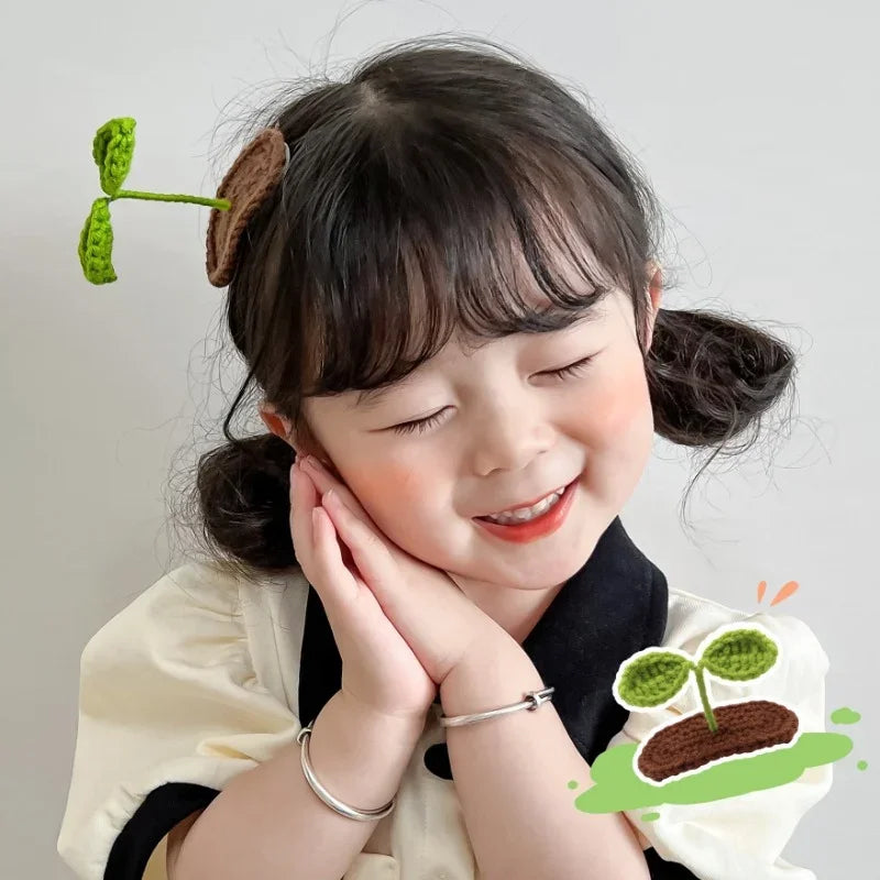 Cute Sprout Hair Clips