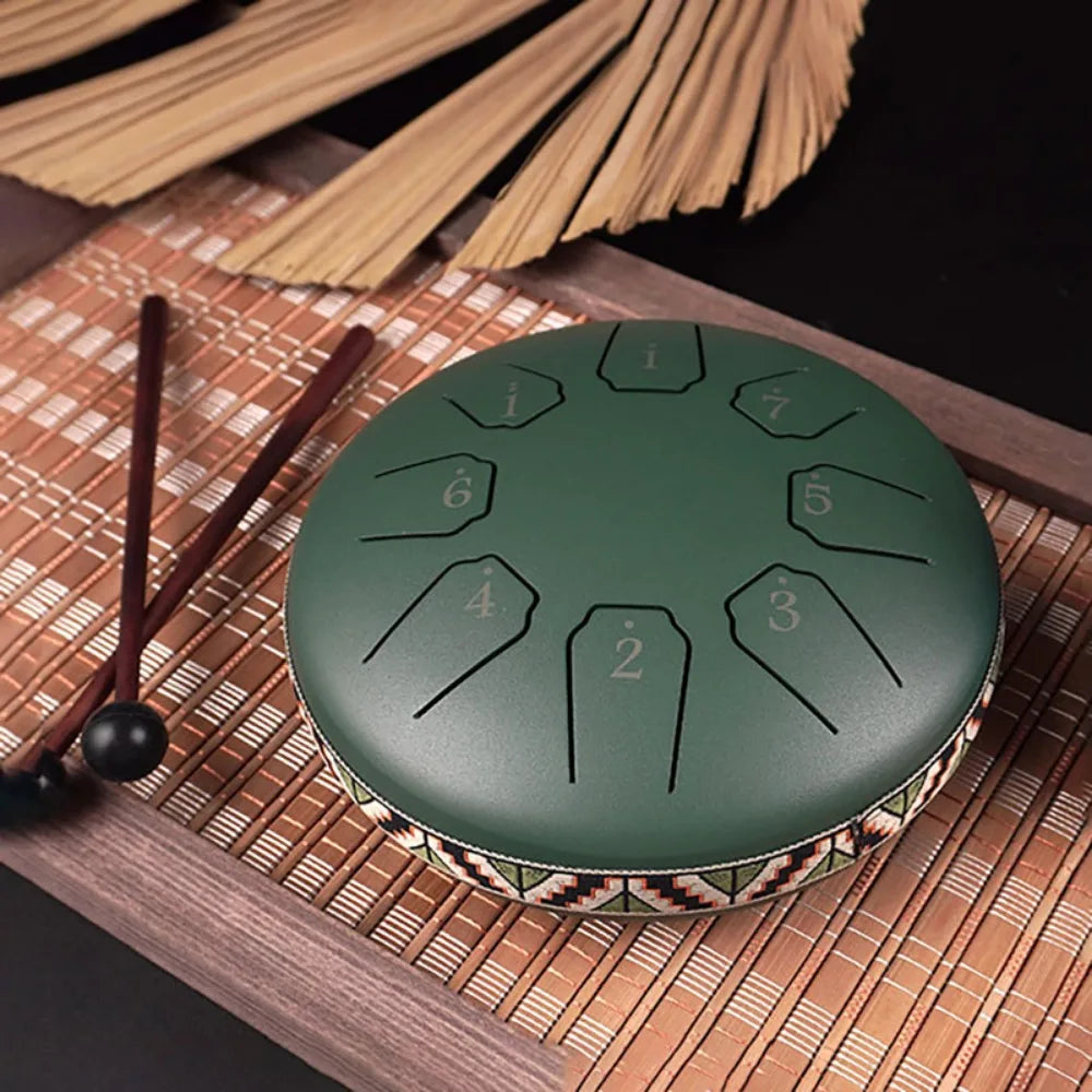 6 inch 8 Note Chakra Rain Drum - Waterproof Patent Design