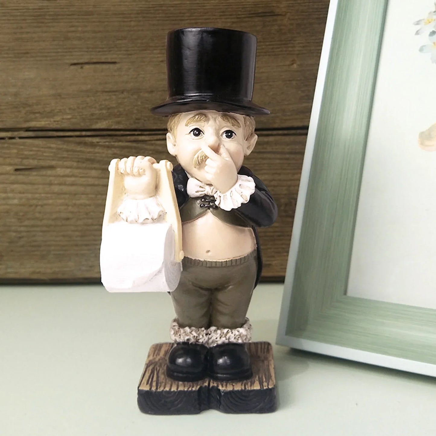 Creative Spoof Paper Holder Statue
