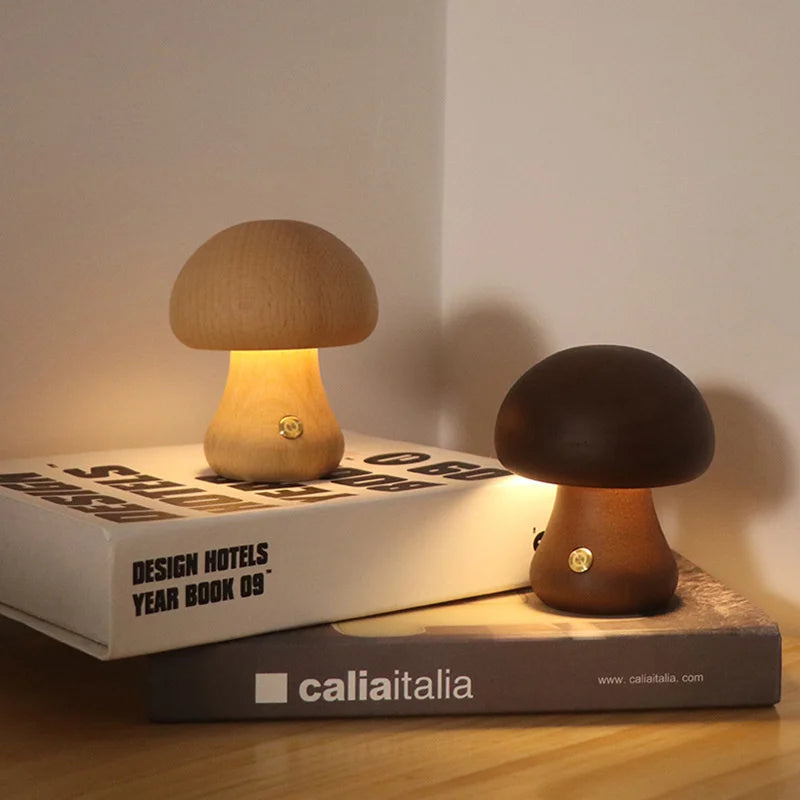 Woody Mushroom Lamps