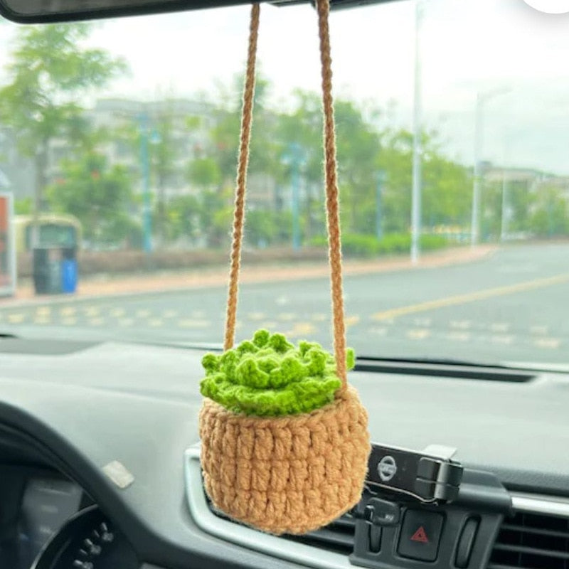 Hanging Plant Crochet for Car Decor