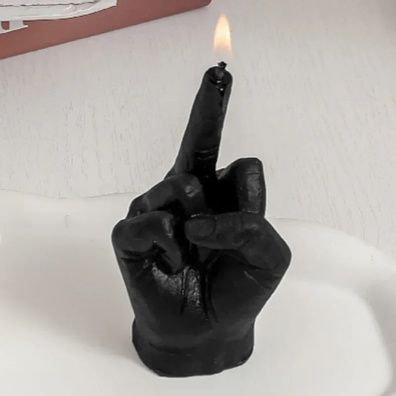 Scented Candle Soy Wax Long Lasting Candle Middle Finger