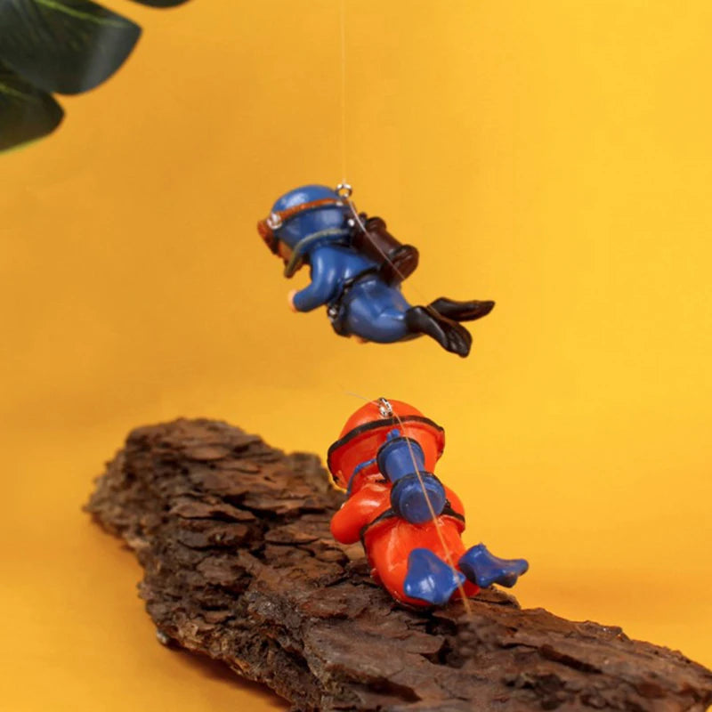 Floating Diver Aquarium Decoration