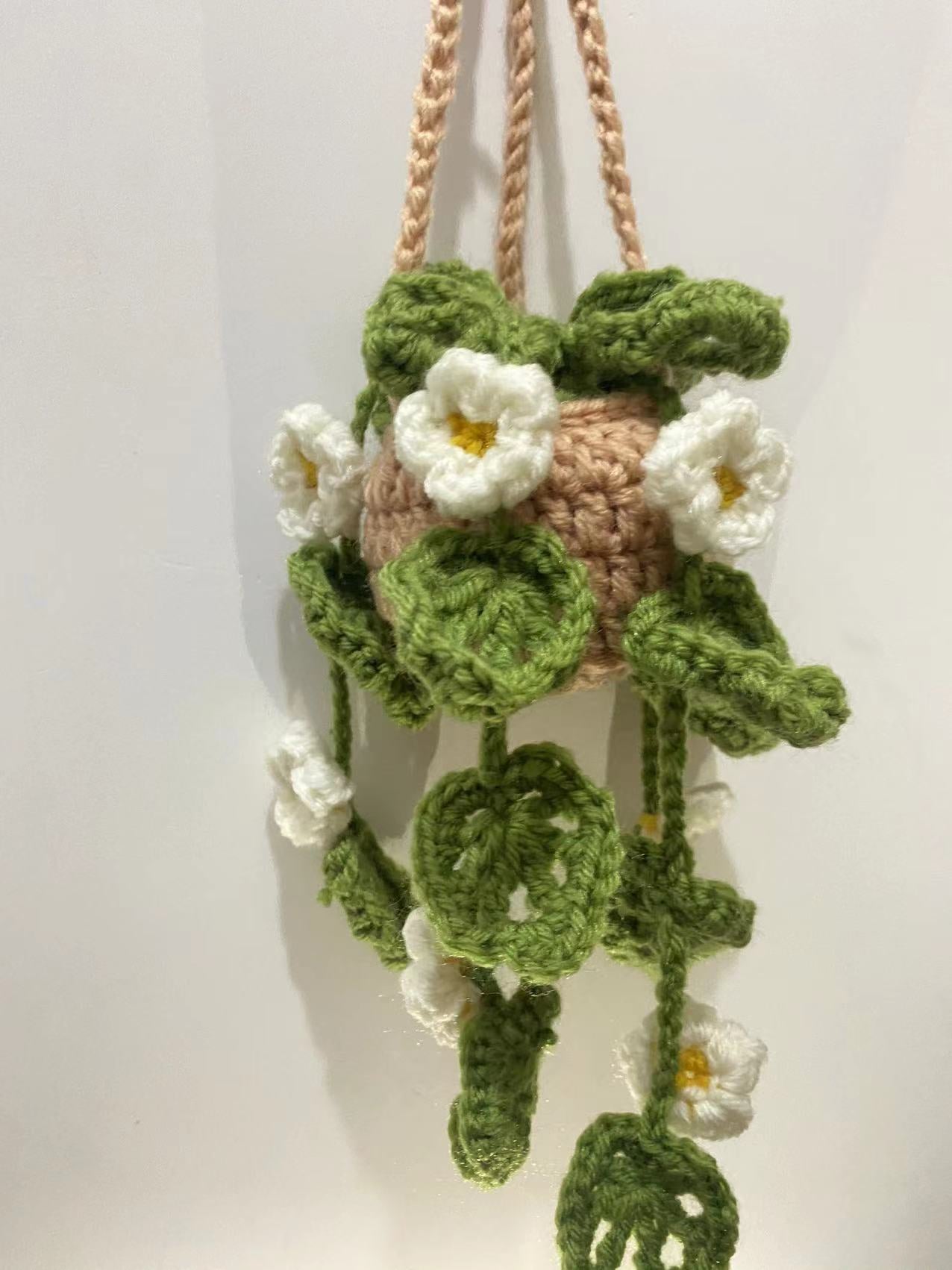 Hanging Plant Crochet for Car Decor