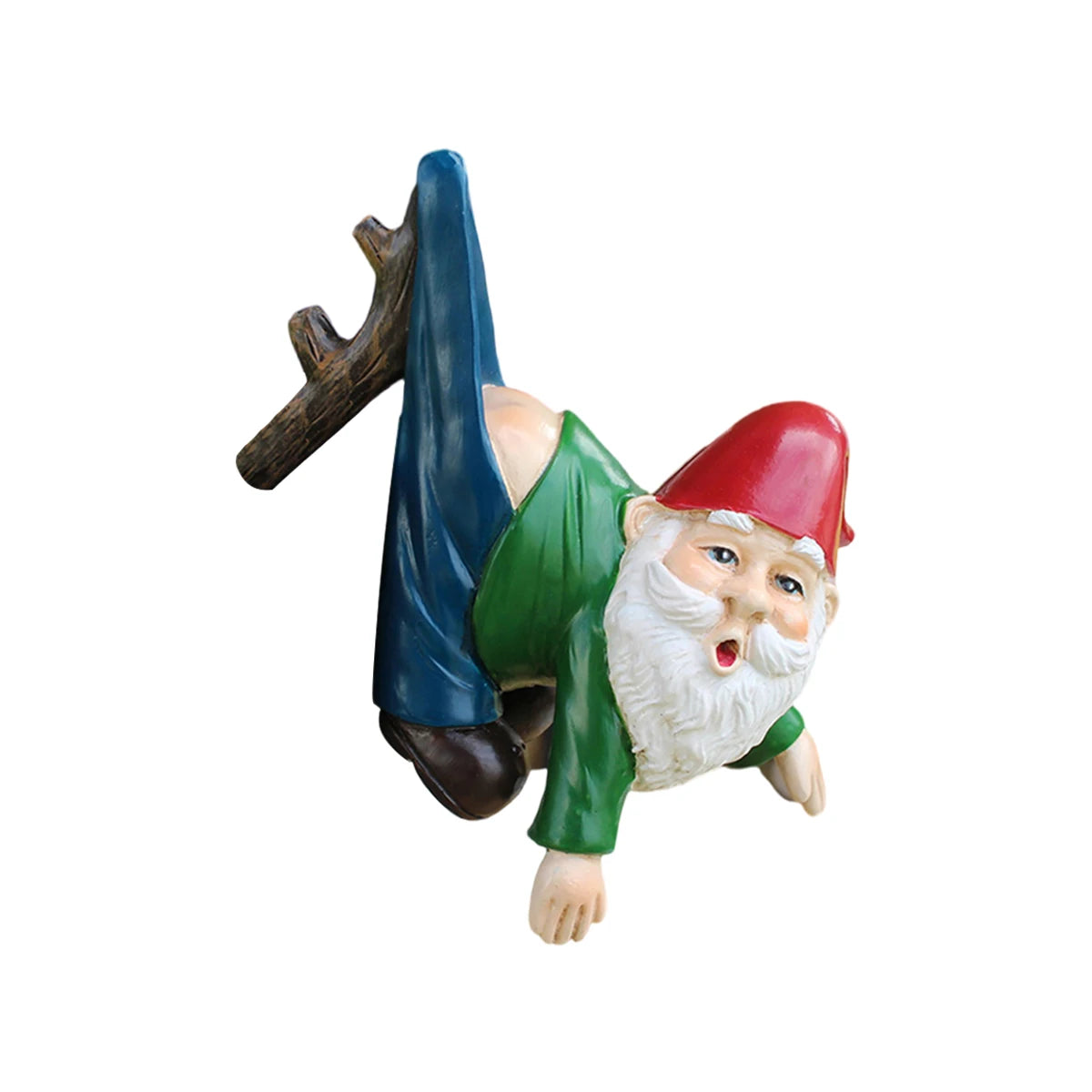 Funny Hanging Garden Gnome – Resin Dwarf Plant Pot Decoration