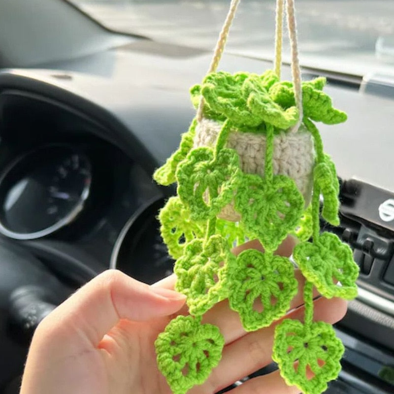 Hanging Plant Crochet for Car Decor