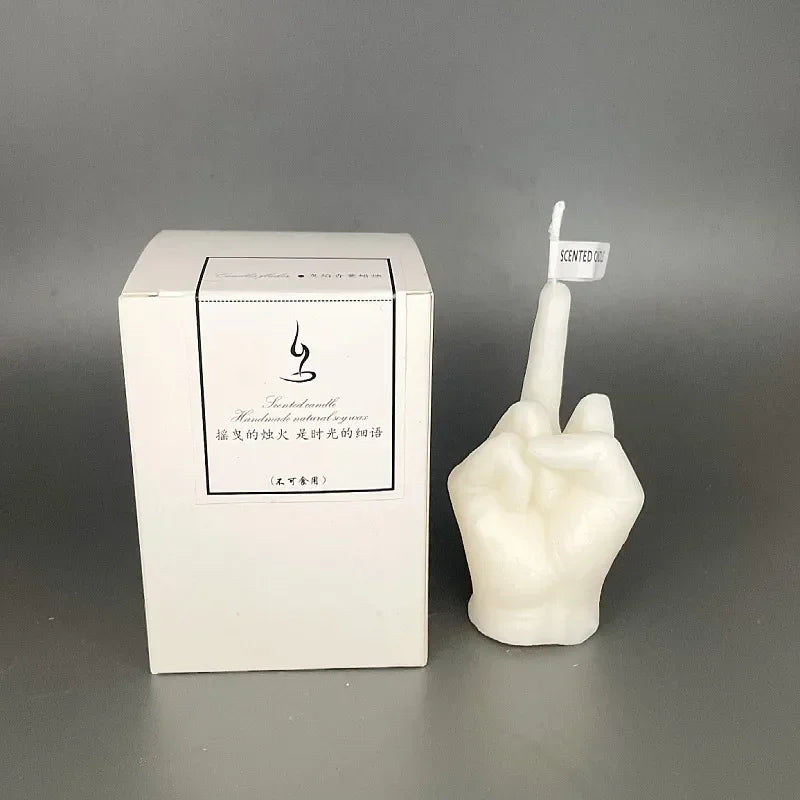 Scented Candle Soy Wax Long Lasting Candle Middle Finger