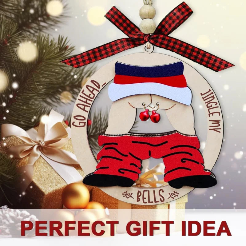 Go Ahead, Jingle My Bells — Humorous Christmas Tree Decoration