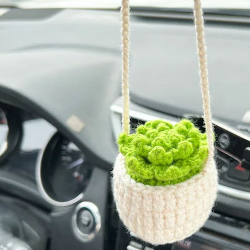 Hanging Plant Crochet for Car Decor