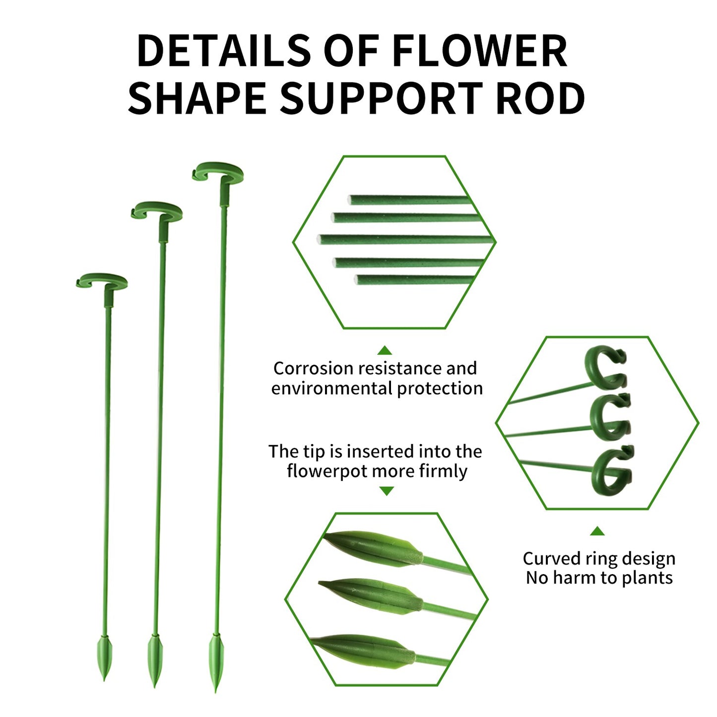 Plant Support Stakes 5/10/20Pcs
