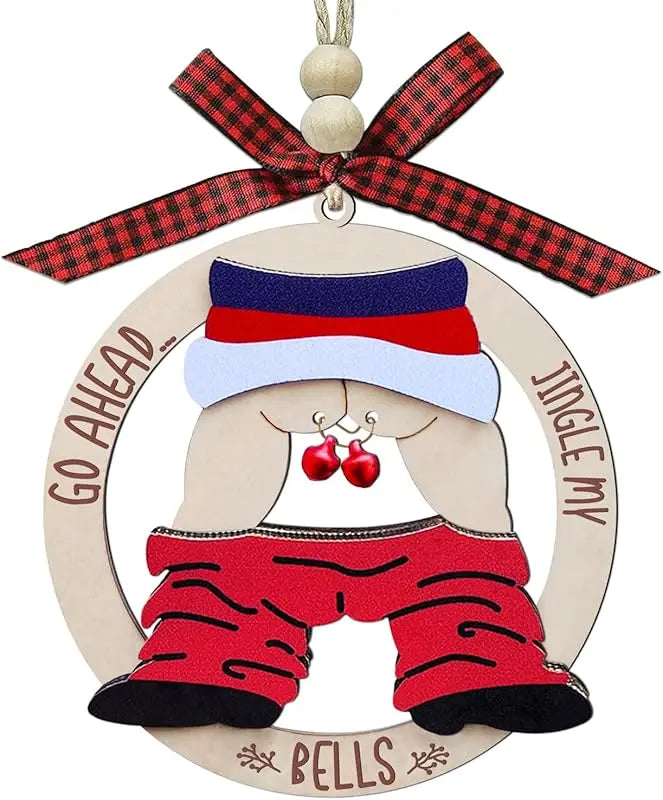 Go Ahead, Jingle My Bells — Humorous Christmas Tree Decoration