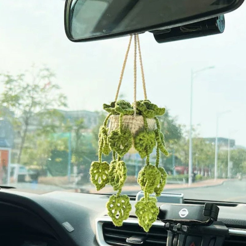 Hanging Plant Crochet for Car Decor