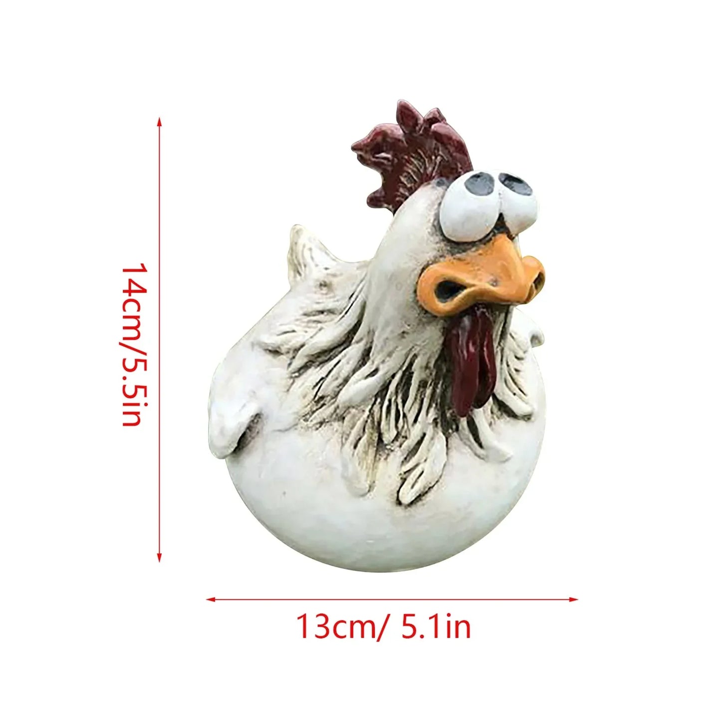 Charming Resin Chicken Décor – Hangable Garden & Home Ornament