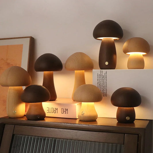 Woody Mushroom Lamps