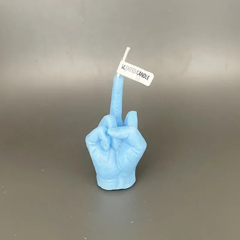 Scented Candle Soy Wax Long Lasting Candle Middle Finger