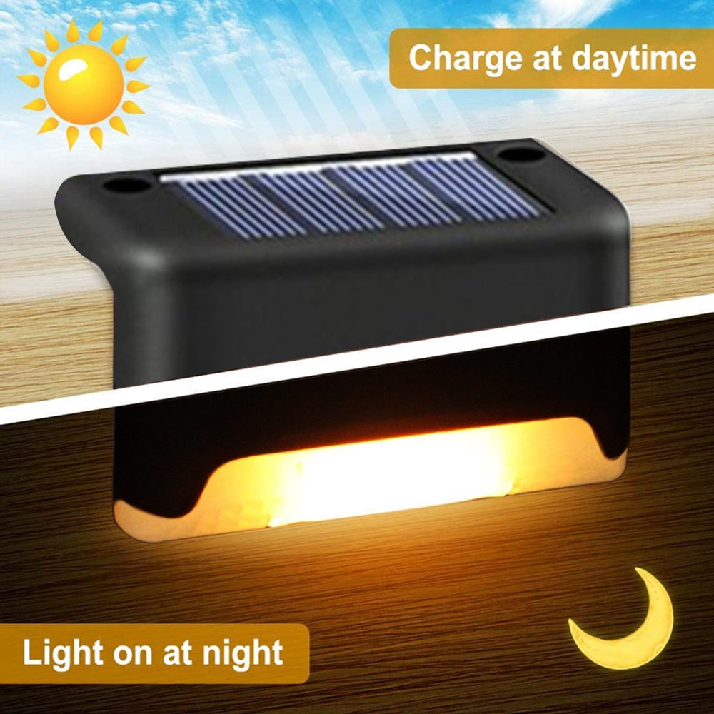Outdoor LED Solar Powered Waterproof Stair and Garden Light