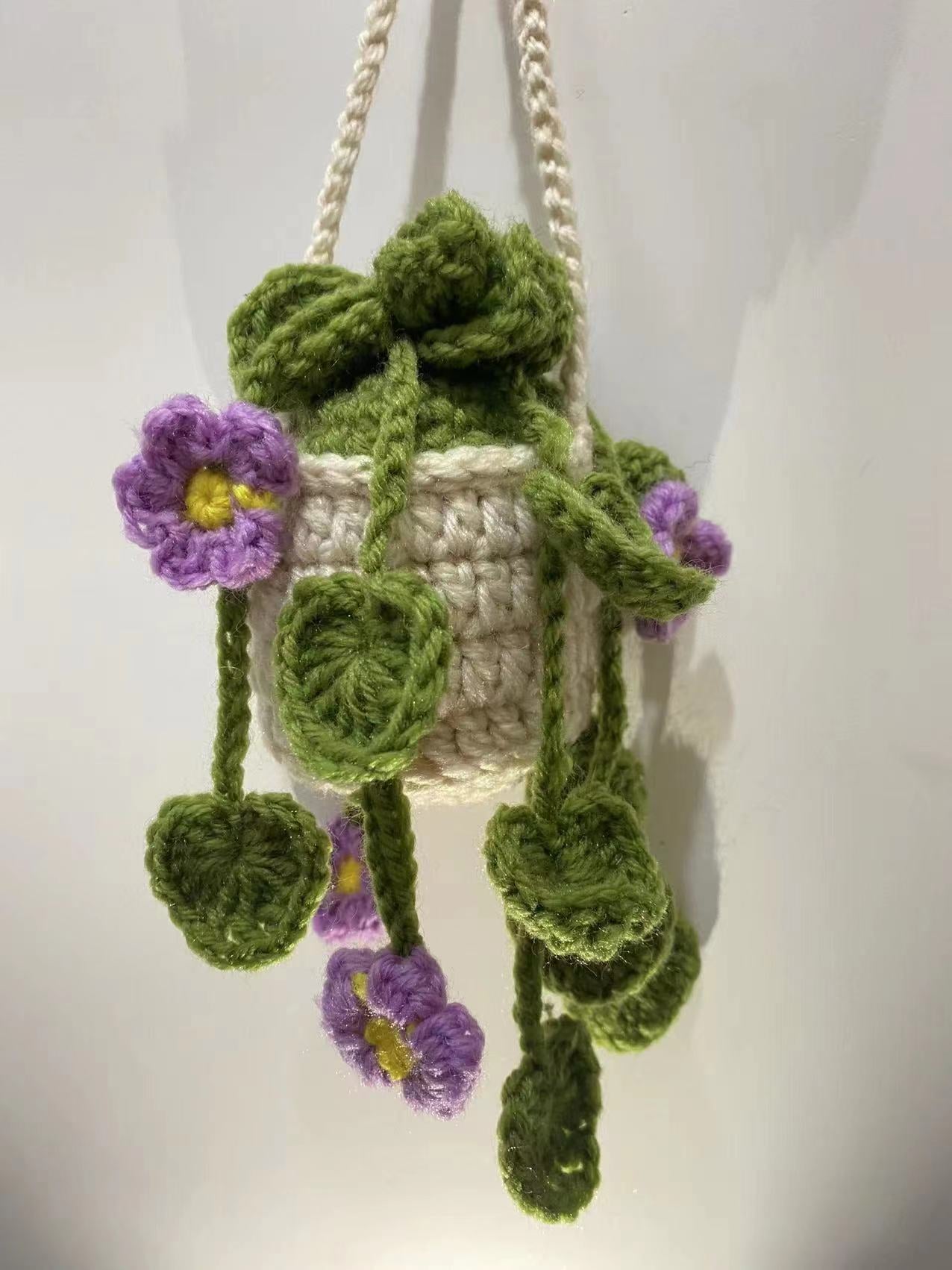 Hanging Plant Crochet for Car Decor
