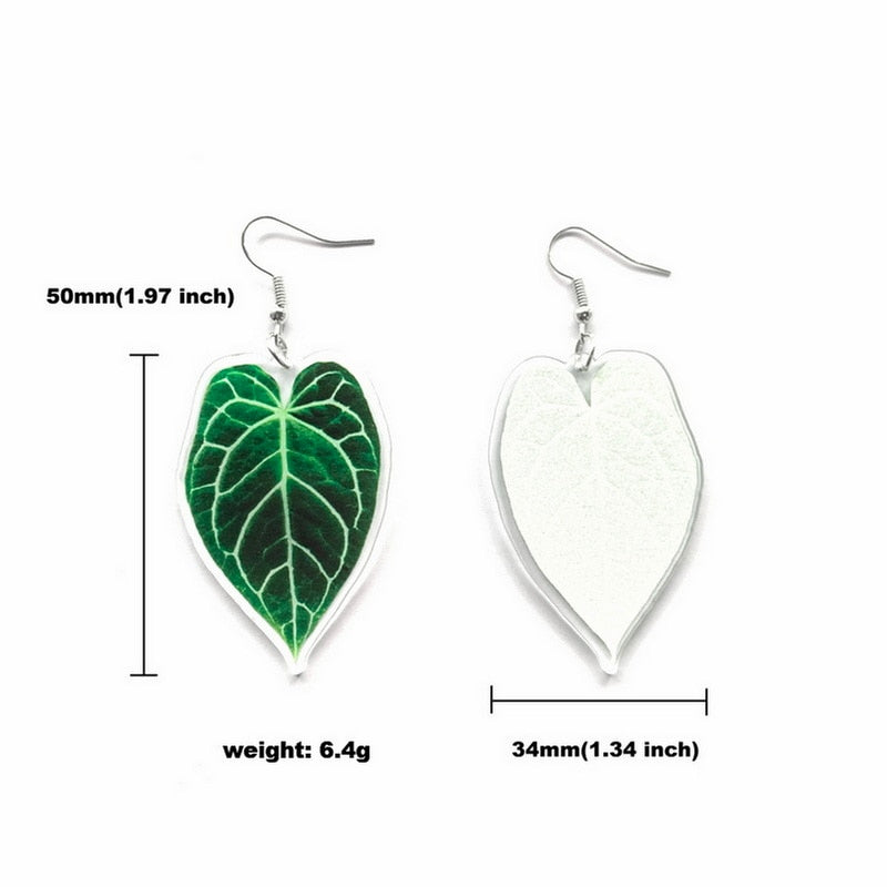 Trendy Plant Leaves Earrings