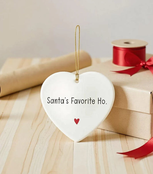 Santa's Favorite Ho Christmas Ornament