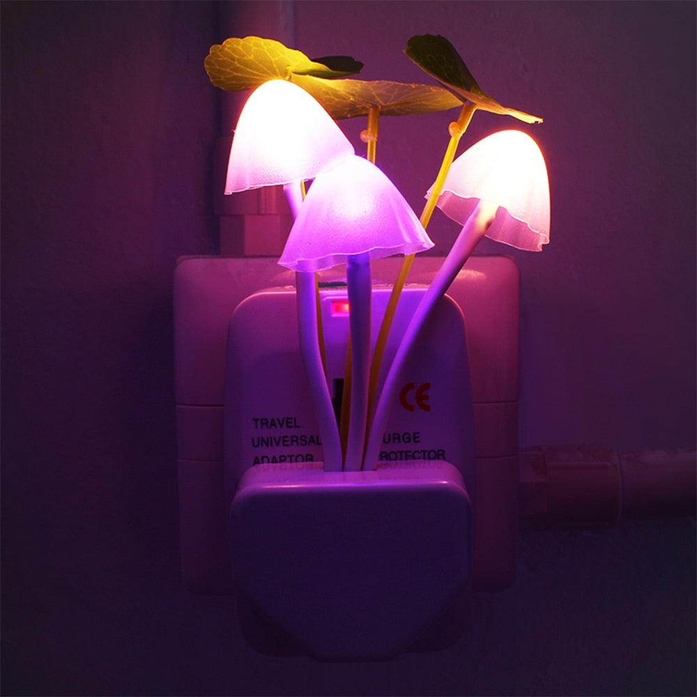 Led Mushroom Plug Night Light
