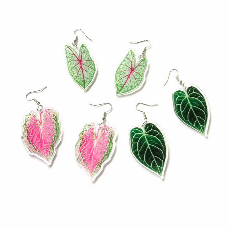 Trendy Plant Leaves Earrings